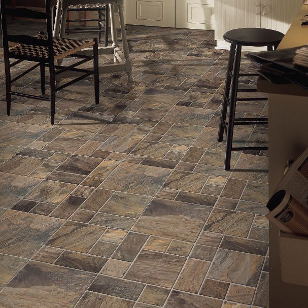 Armstrong Flooring Stones and Ceramics 15.945" x 47.756" x 8mm Tile Laminate Flooring in Porto